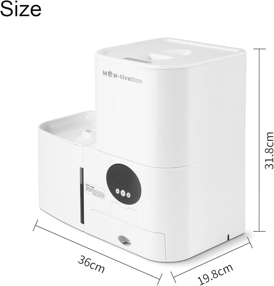 Mew-tivation】自動給餌器 猫 中小型犬用 給餌器＆給水器 一体型