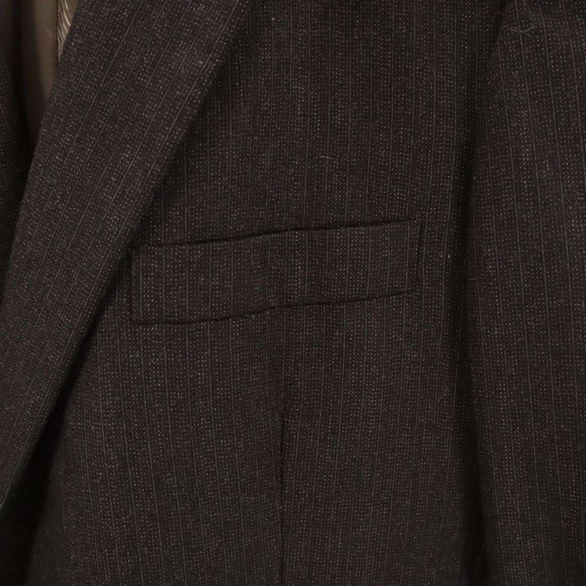 美品 LANVIN ランバン 80s 90s オールド ストライプ柄 テーラード