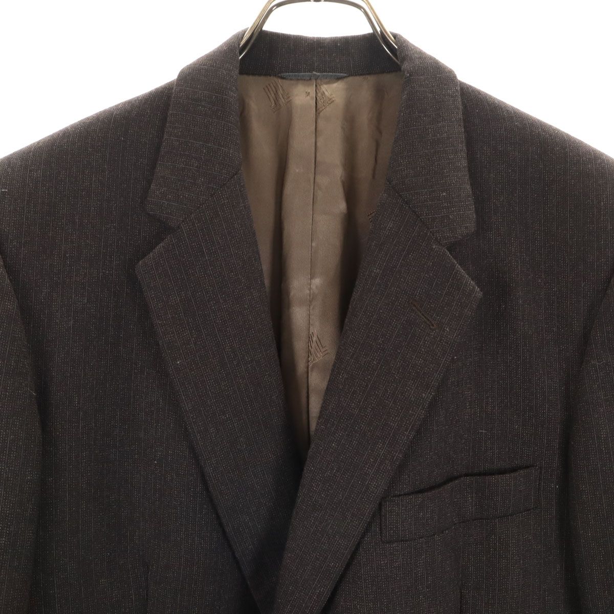 美品 LANVIN ランバン 80s 90s オールド ストライプ柄 テーラード