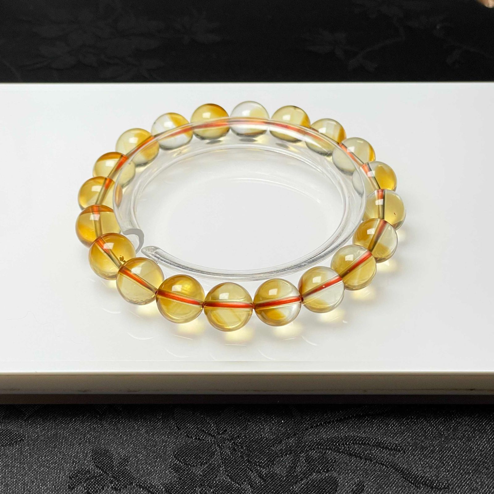  EU製 シトリンファントム パワーストーン ブレスレット 天然石 原石 金運 プレゼント 9 10 3 mm ZB 9779 ブレスレット アクセサリー