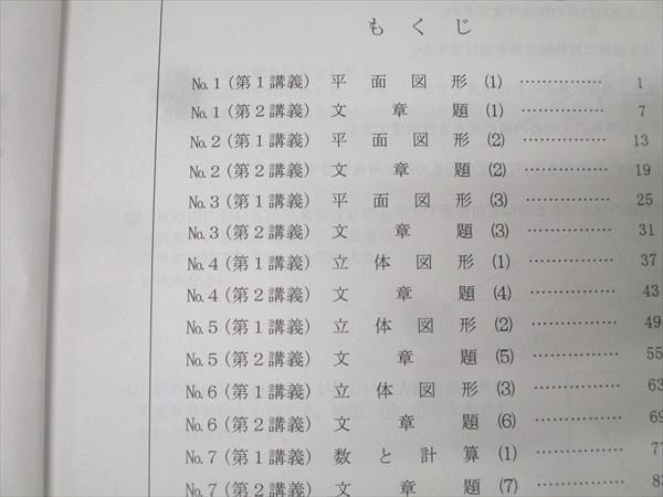希学園　小6 実践レベル算数　一年分 希学園 小6 実戦レベル演習算数 第1分冊 No.1～No.11 オリジナル