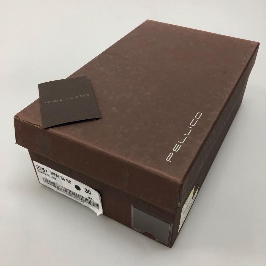 ペリーコ パンプス スエード オレンジ系 35 PELLICO 約22.0cm【AFD13