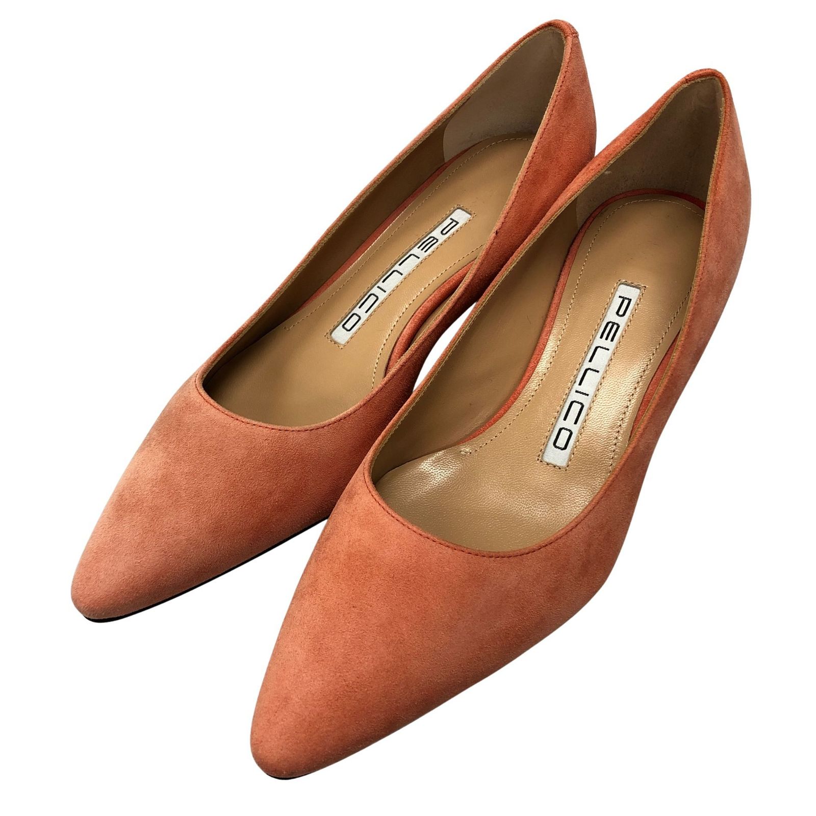 ペリーコ パンプス スエード オレンジ系 35 PELLICO【AFD7】 - メルカリ