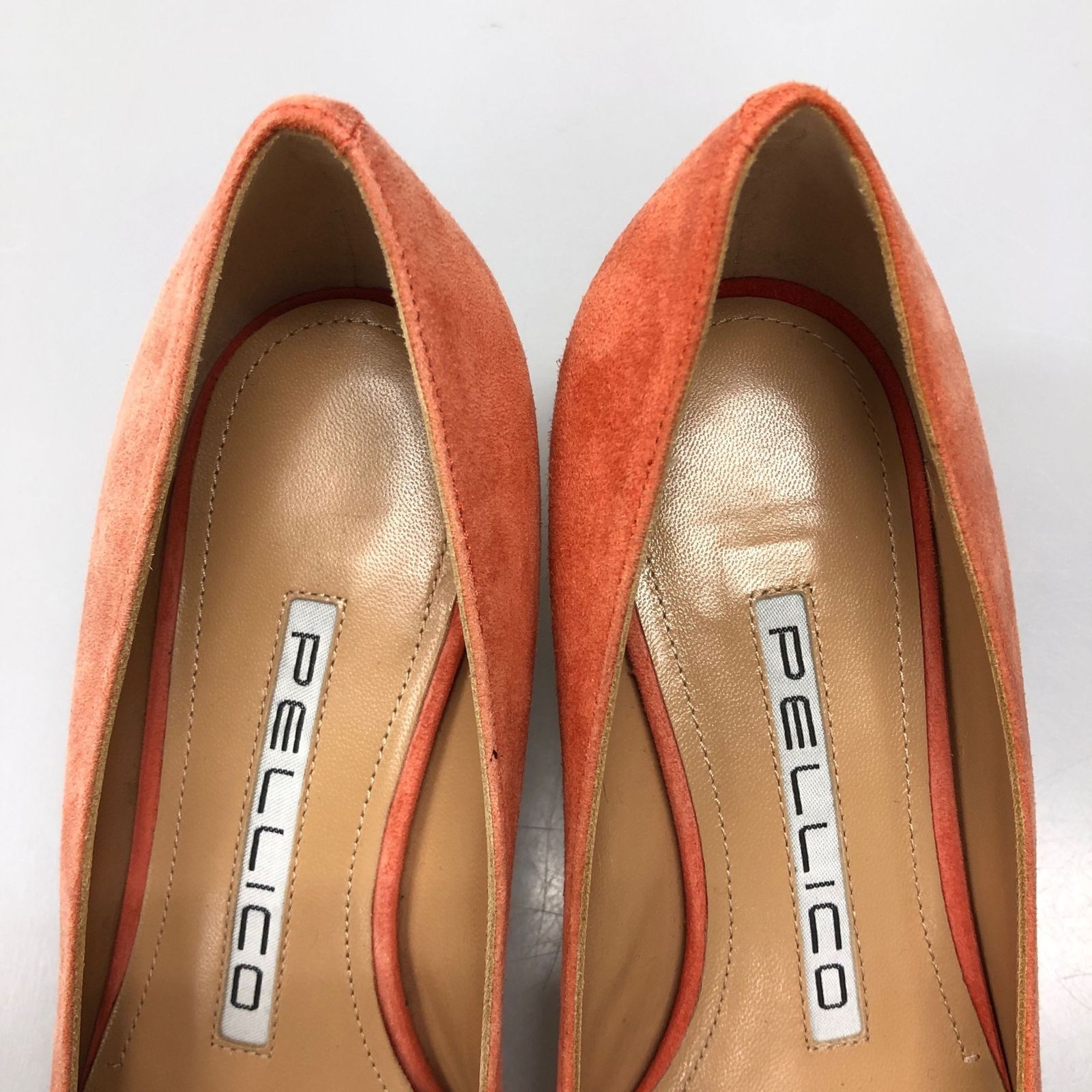 ペリーコ パンプス スエード オレンジ系 35 PELLICO【AFD7】 - メルカリ