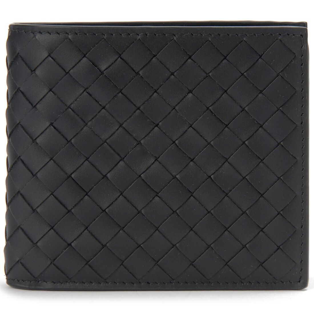 Bottega Veneta ボッテガヴェネタ 二つ折り財布 メンズ ブラック INTRECCIATO