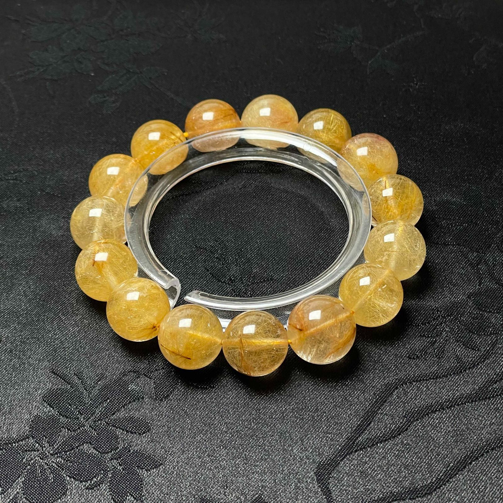 高級 EU製☆ビーナスルチルクォーツ☆ブレスレット パワーストーン