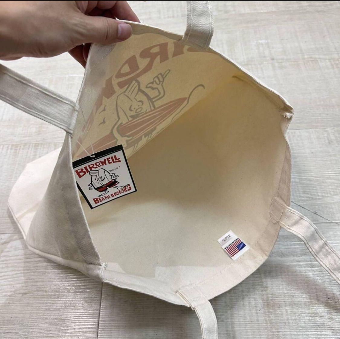 新品 BIRDWELL SURFIN BIRDIE TOTE BAG バードウェル サーフィン