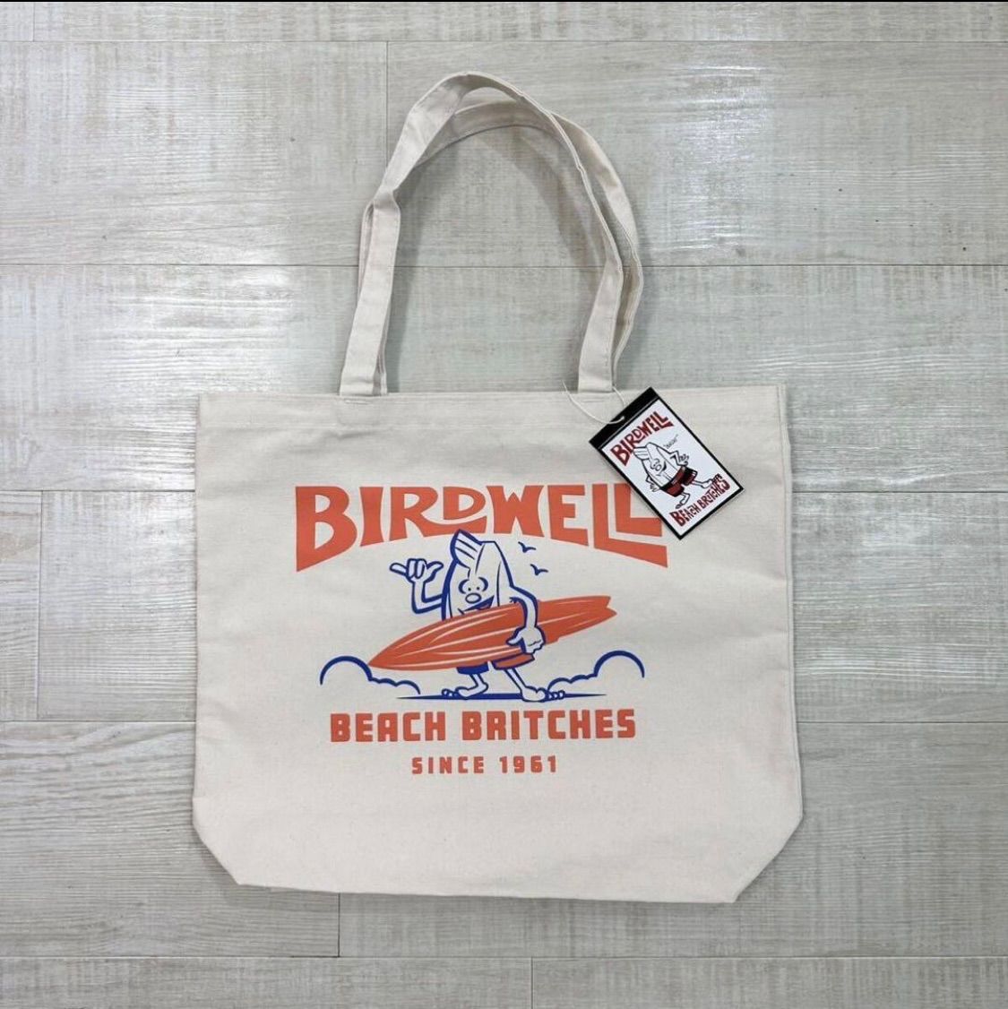 新品 BIRDWELL SURFIN BIRDIE TOTE BAG バードウェル サーフィン