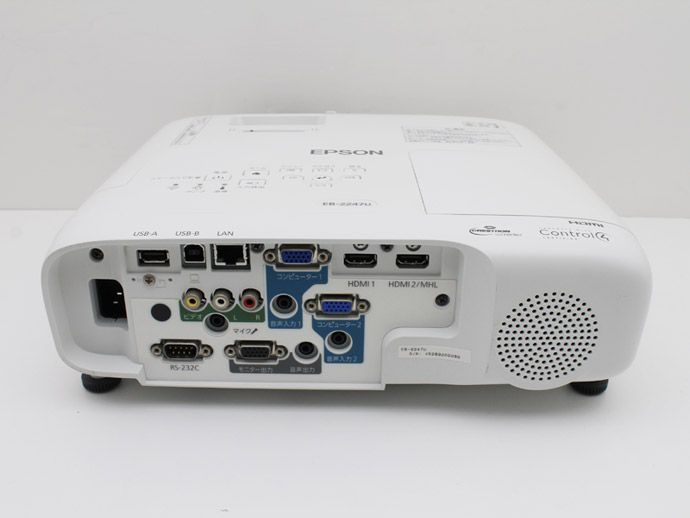  プロジェクター EPSON エプソン EB 2247 U 4 200ルーメン 撮影時点でのランプ点灯時間計16 H表示 スライド式ヨコ台形補正機能搭載 E 15 H プロジェクター本体 プロジェクター