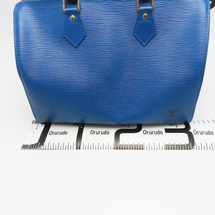 ルイヴィトン スピーディ 30 エピレザー ブルー系 カデナ 鍵 2本