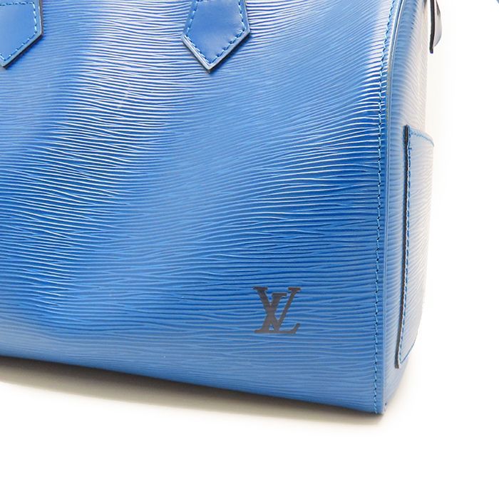 ルイヴィトン スピーディ 30 エピレザー ブルー系 カデナ 鍵 2本