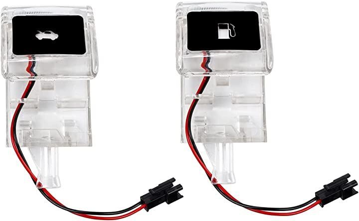 Partools トヨタ車 汎用 給油口レバー ボンネットレバー LEDライト ハイエース 200系 アルファード等 多数適合 (ブルー発光)