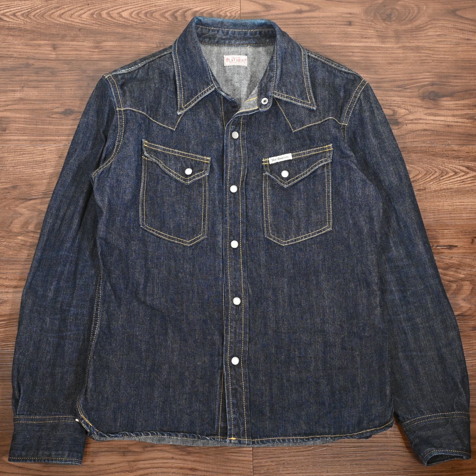 THE FLAT HEAD デニムウエスタンシャツ　38 THE FLAT HEAD デニムウエスタンシャツ 38 フラットヘッド THE FLAT