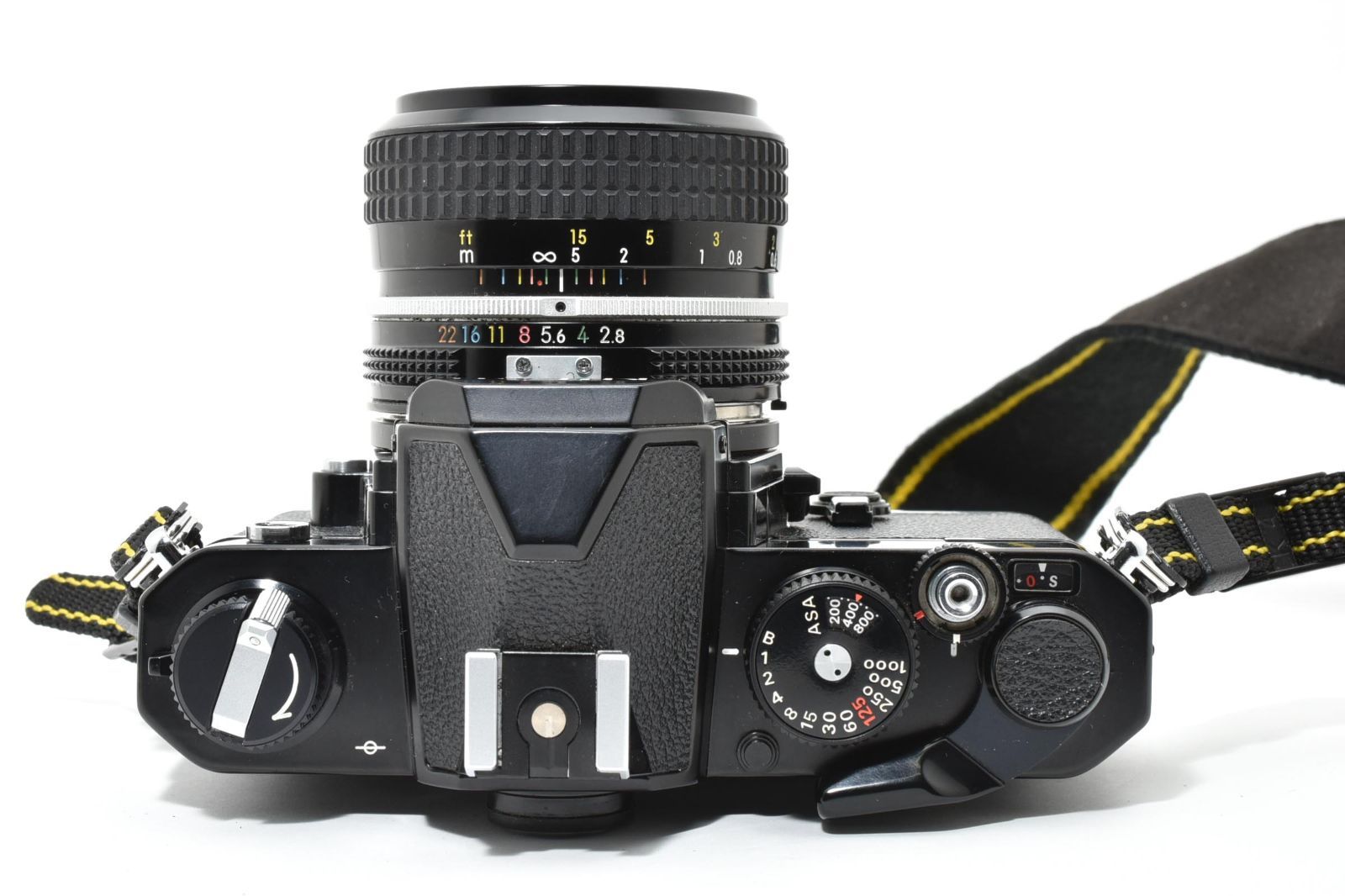 4648 ニコン Nikon FM Black Ai Nikkor 35mm f2.8 フィルムカメラ