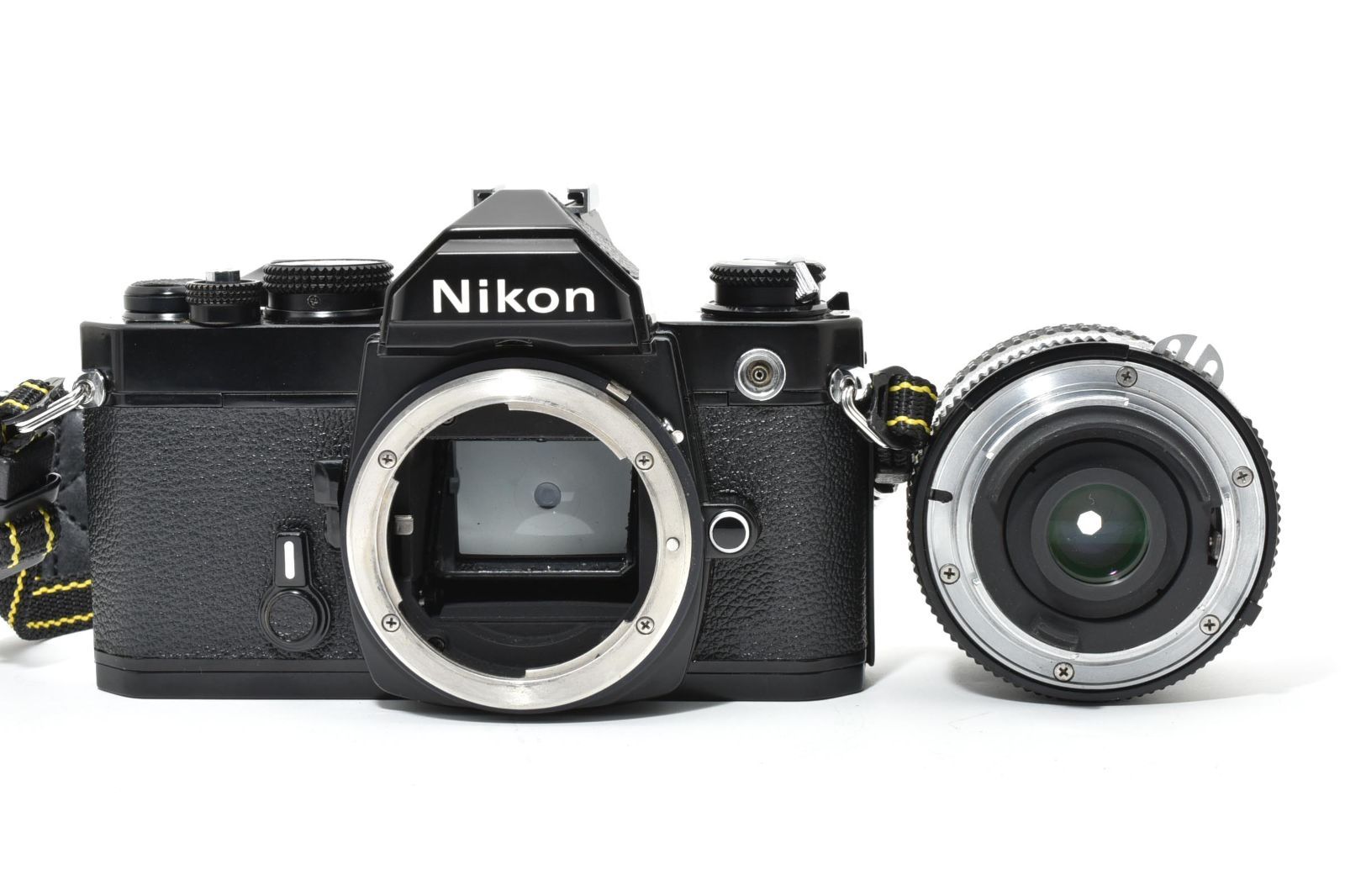 4648 ニコン Nikon FM Black Ai Nikkor 35mm f2.8 フィルムカメラ