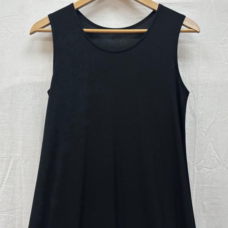 ヨウジヤマモト クルーネック ノースリーブ マキシ ワンピース FA-T87