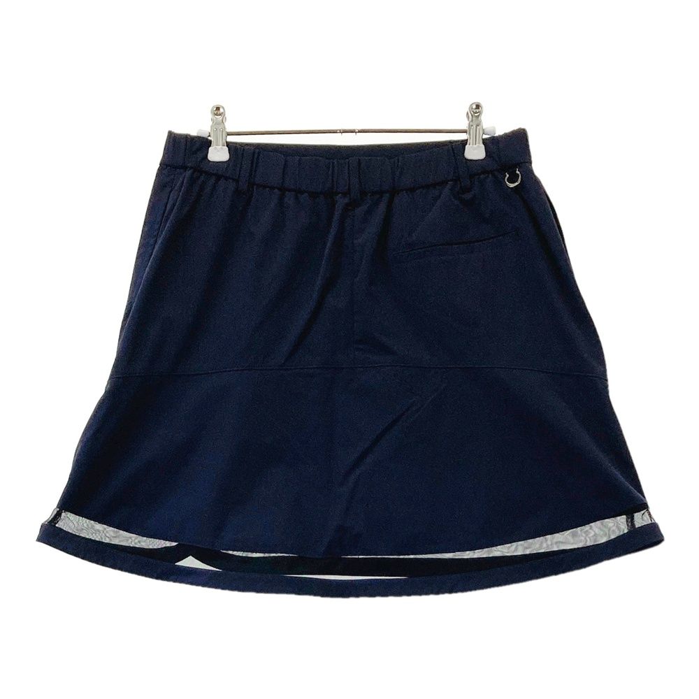 サイズ：40 ADABAT アダバット 裏地付 ナイロンスカート ネイビー系
