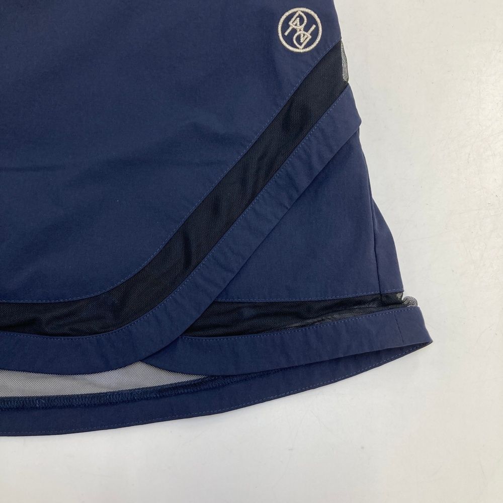 サイズ：40 ADABAT アダバット 裏地付 ナイロンスカート ネイビー系