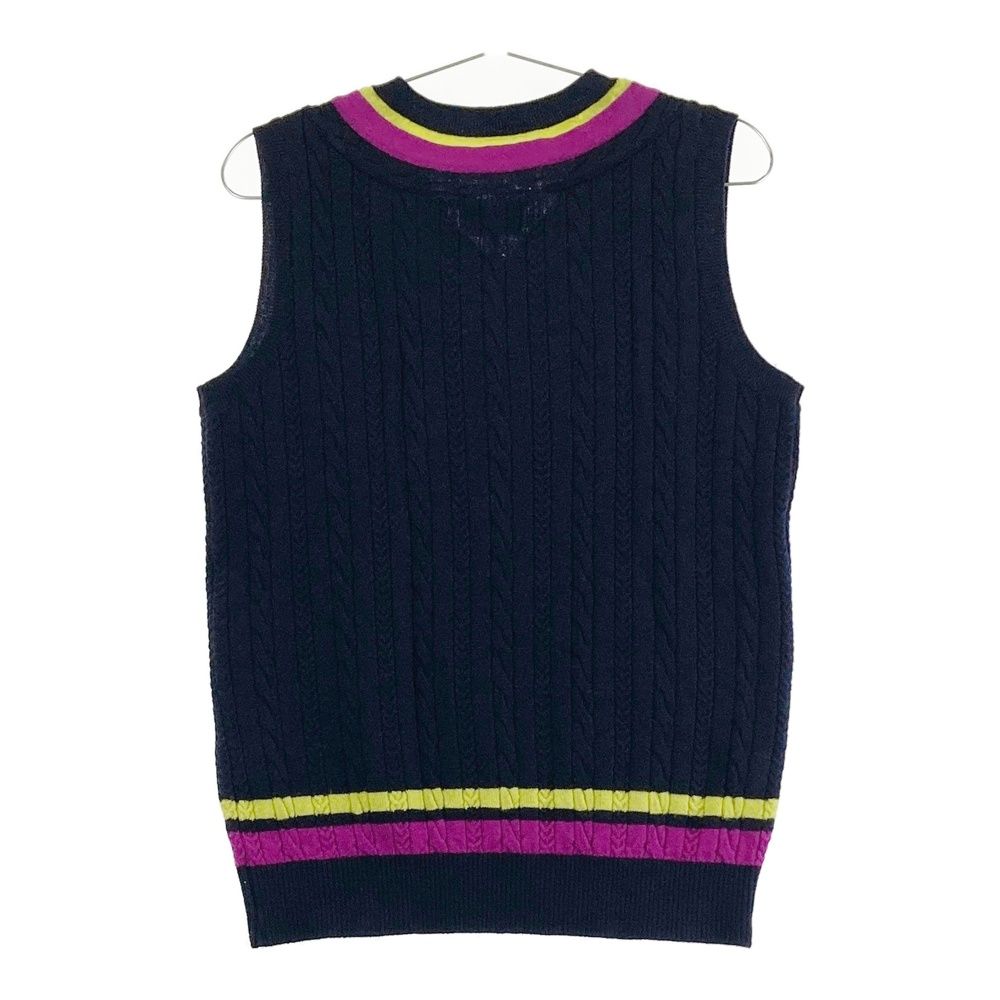 サイズ：1 PEARLY GATES パーリーゲイツ ニットベスト ネイビー系