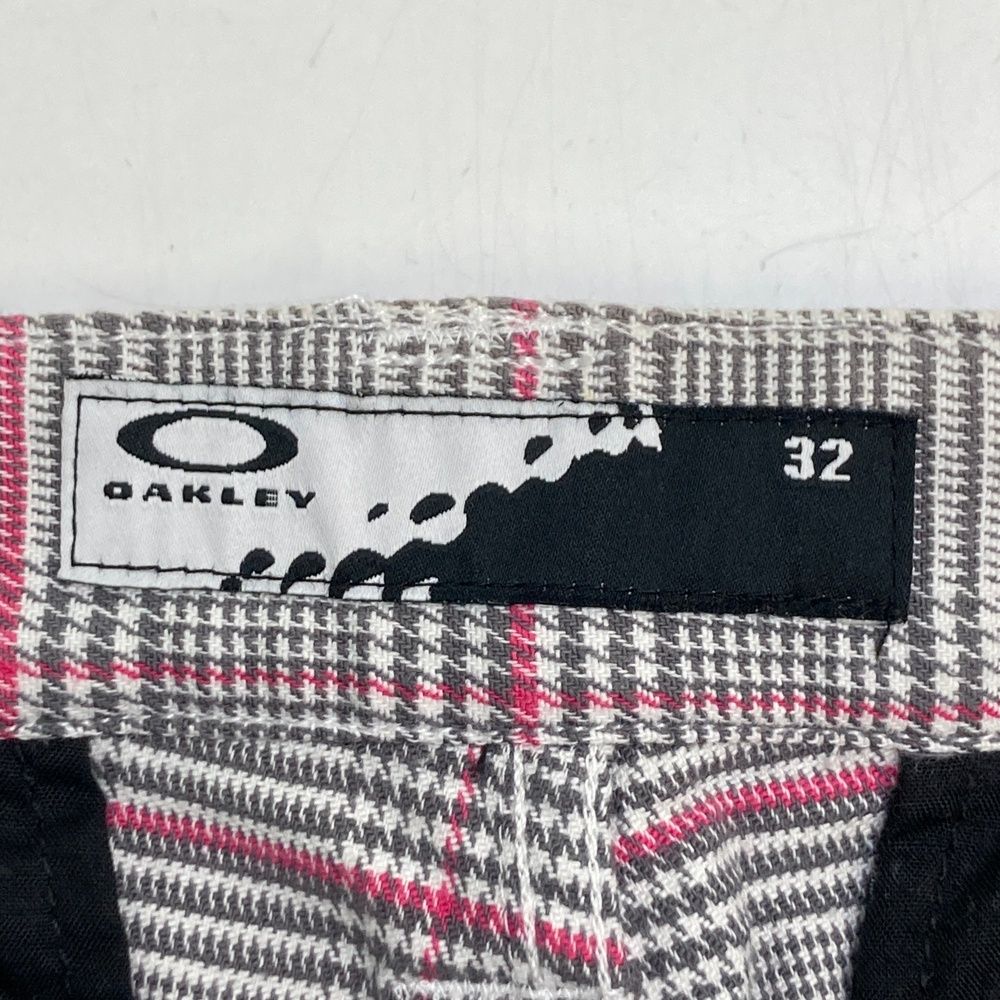 サイズ：32 OAKLEY オークリー パンツ グレンチェック ホワイト系