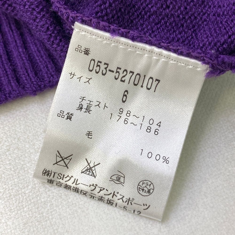 サイズ：6 PEARLY GATES パーリーゲイツ ウール ニットセーター