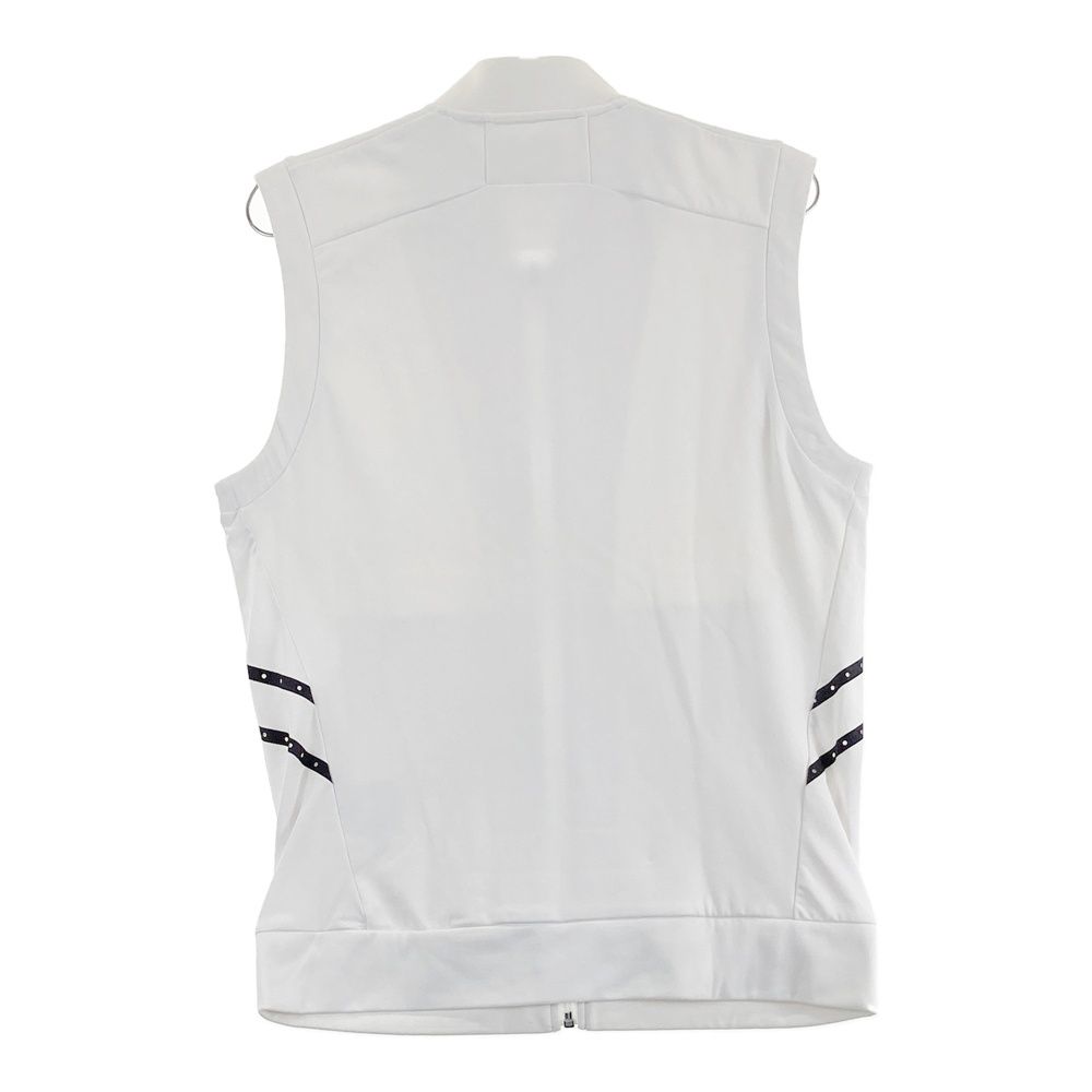 サイズ：M DESCENTE GOLF デサントゴルフ ジップベスト ホワイト系