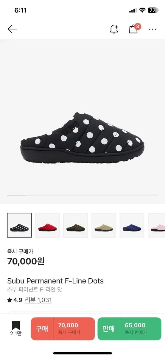 スブ パーマネント F-LINE ドット 1