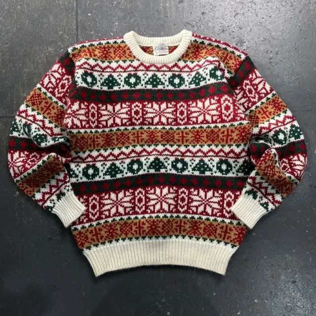 100 ヴィンテージ ノルディック クリスマス ニット - メルカリ