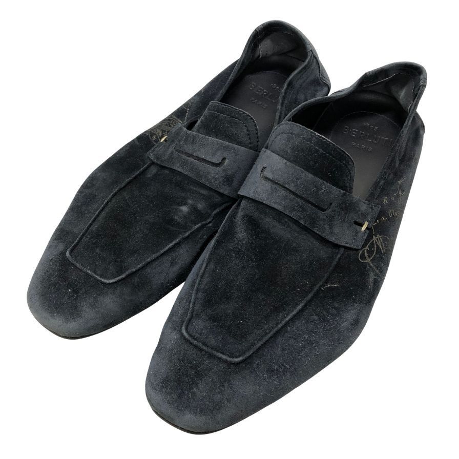 ベルルッティ カリグラフィ スエードレザー ドライビングシューズ スリッポン ベルルッティ ドライビングシューズ スエード カリグラフィ【AFC30