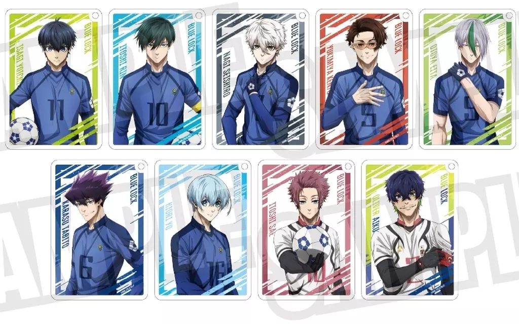 【】キーホルダー 全9種セット 「ブルーロック ランダムグリッターキーホルダー BOX」