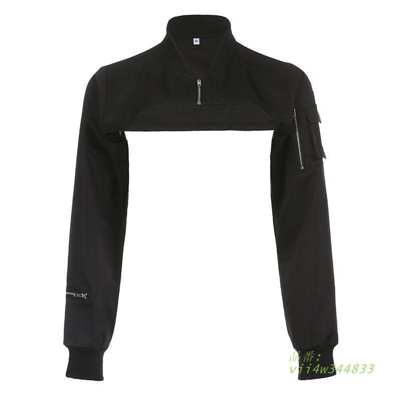 ショート丈 ブルゾン ジャケット MA-1 ボレロ ミニ丈 レディース 渋谷