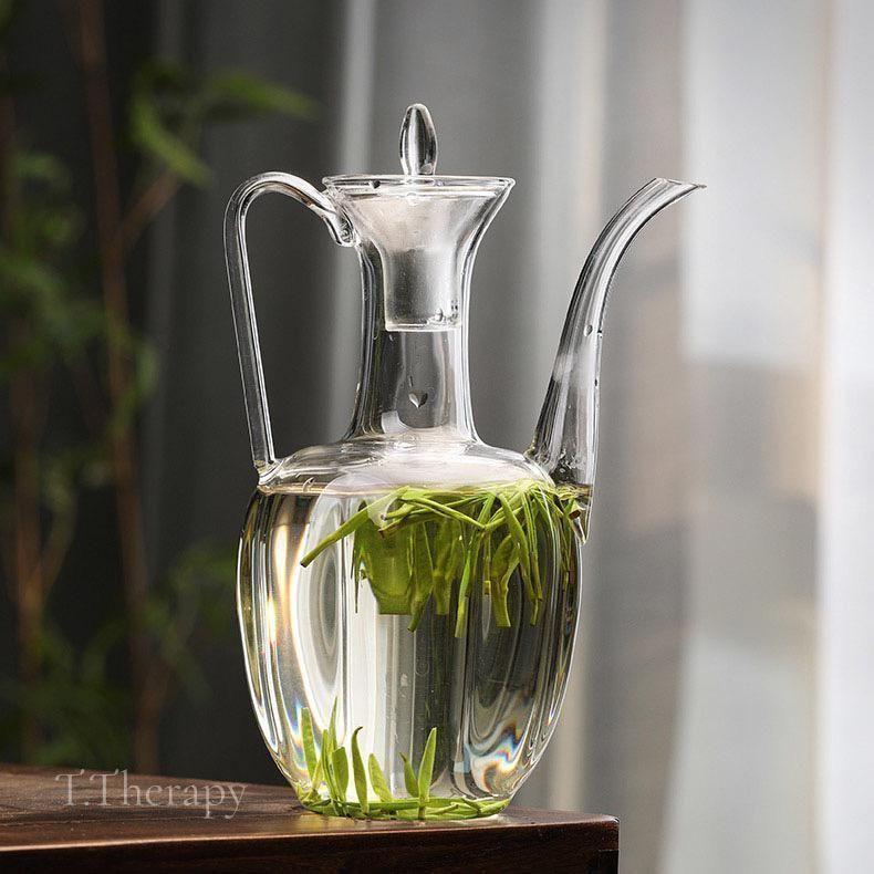 耐熱ガラス 水差し硝子 水注 ピッチャー 宋 酒壺 茶壺（箱付き） ch21