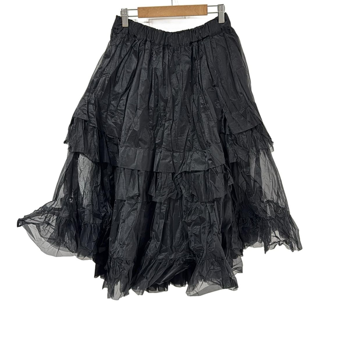 COMMEdesGARCONS コムデギャルソンコムデギャルソン ロングスカート サイズS レディース - 黒