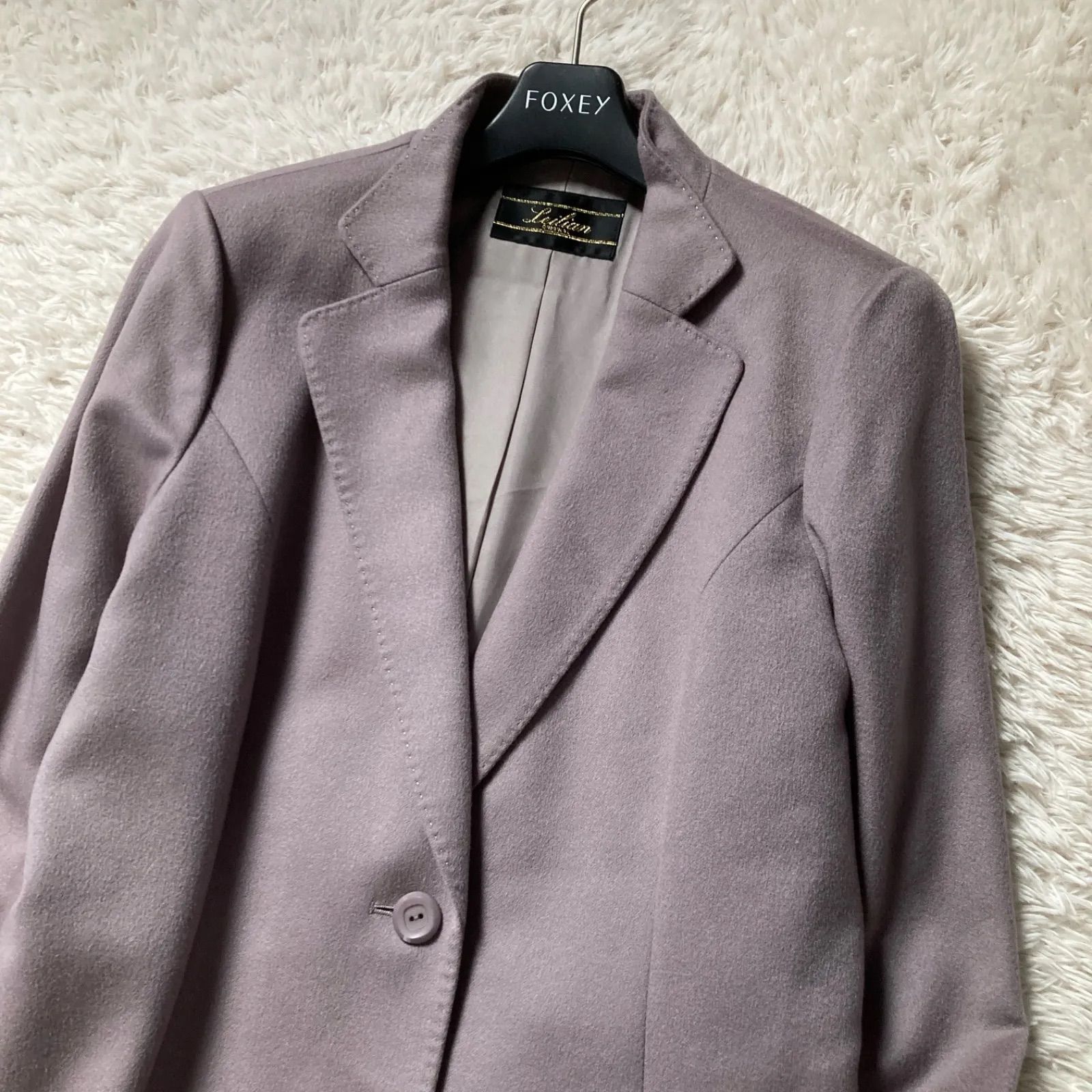 美品 Leilian レリアン テーラードジャケット 2B 2ボタン 上質