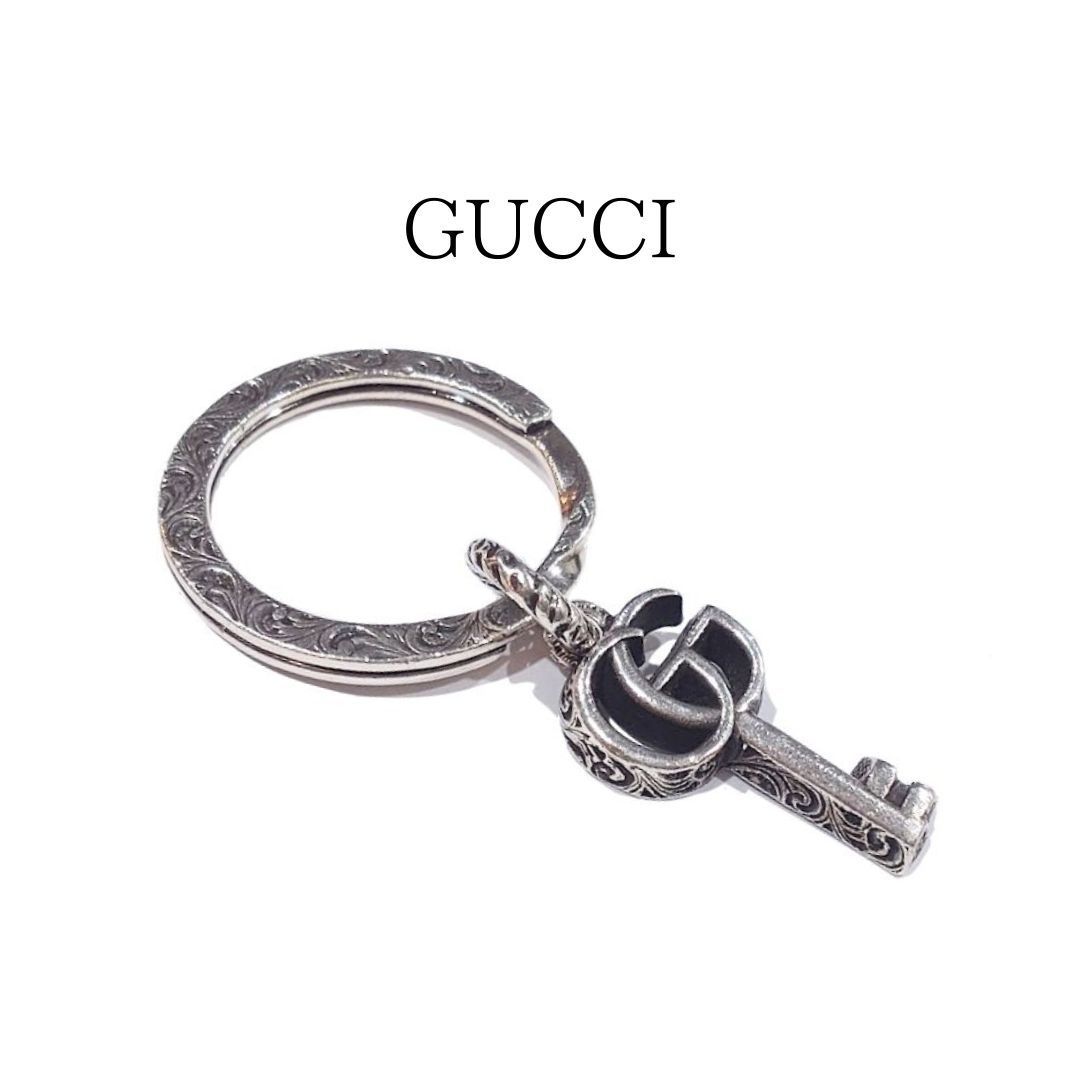 GUCCI グッチ キーホルダー キーリング チャーム インターロッキングG Ag 925 シルバー925 キーモチーフ