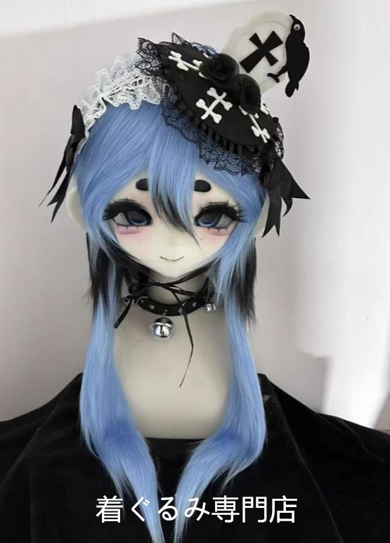 kig ファースーツ マスク 着ぐるみセット グリーン ケモノ 全頭ヘッド ぬいぐるみ コスプレ コスチューム No 8