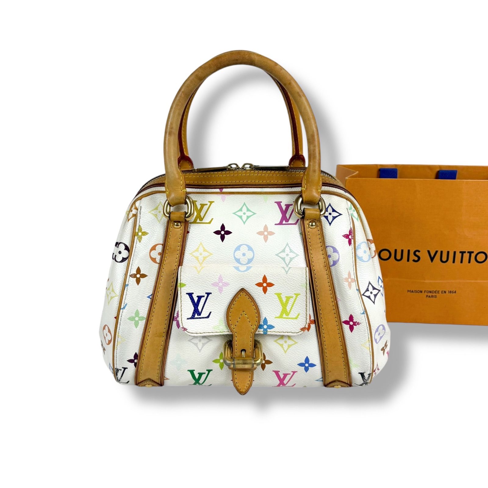 ルイヴィトン Louis Vuitton ハンドバッグ モノグラム マルチカラー