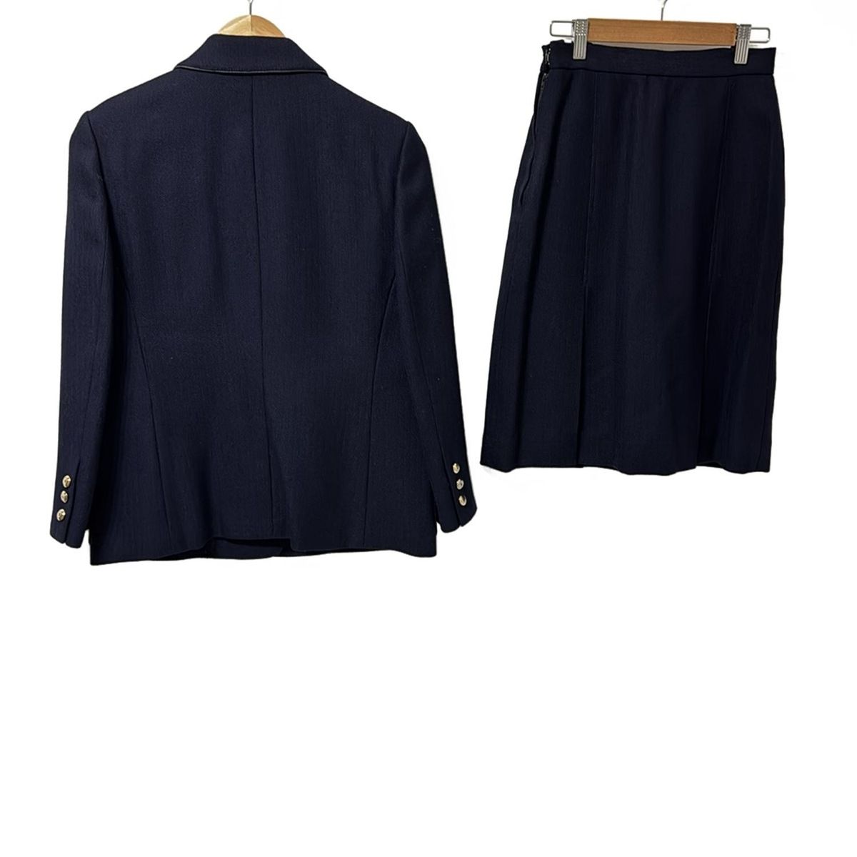 Leilian(レリアン) スカートスーツ レディース美品 - ネイビー - メルカリ