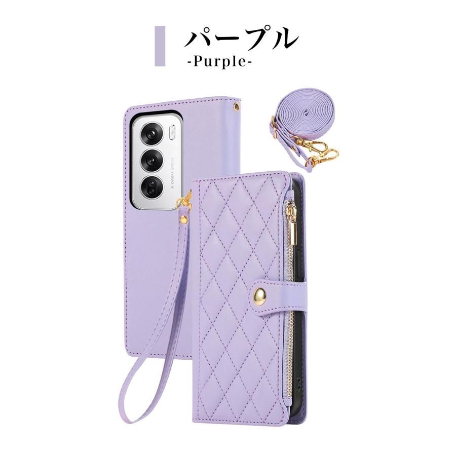 Reno reno11a ケース 手帳型 reno9a reno7a 合皮 レザー キルティング