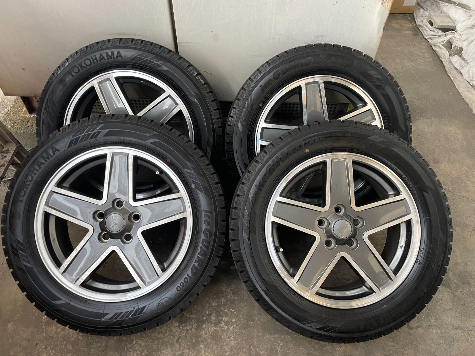 Jeep パトリオット 17インチ 6 5 J H PCD 114 3 39 スタッドレス iceGUARD iG 60 215 R 17 品 4本セット 菅148