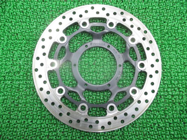 フロントブレーキディスク 左 ホンダ バイク 部品 SC 54 曲がり無し そのまま使える M 車検 pU