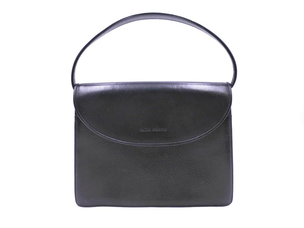 mila schon ミラショーン レザー フォーマル ハンド バッグ 黒