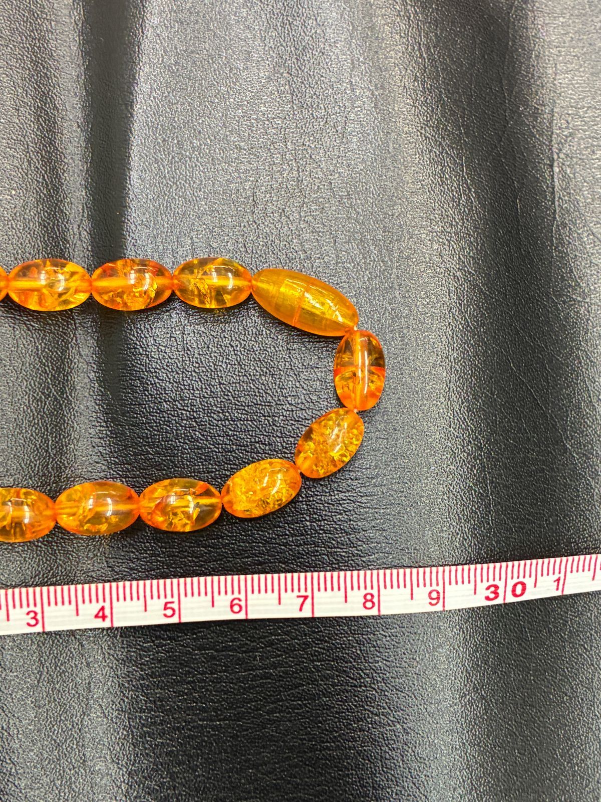 N【ヴィンテージ】琥珀 ネックレス こはく 宝飾品 ジュエリー 貴金属