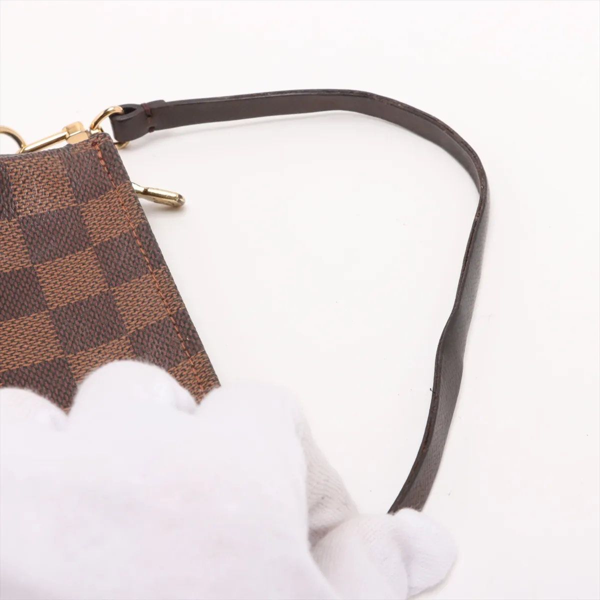 美品 ルイヴィトン ダミエ トゥルース メイクアップ N51982 レザー