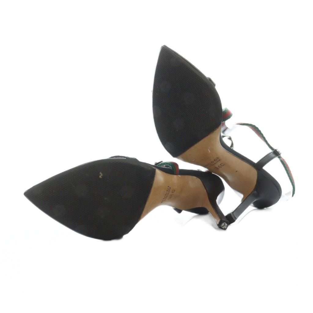 グッチ GUCCI サンダル ポインテッドトゥ ハイヒール ストラップ