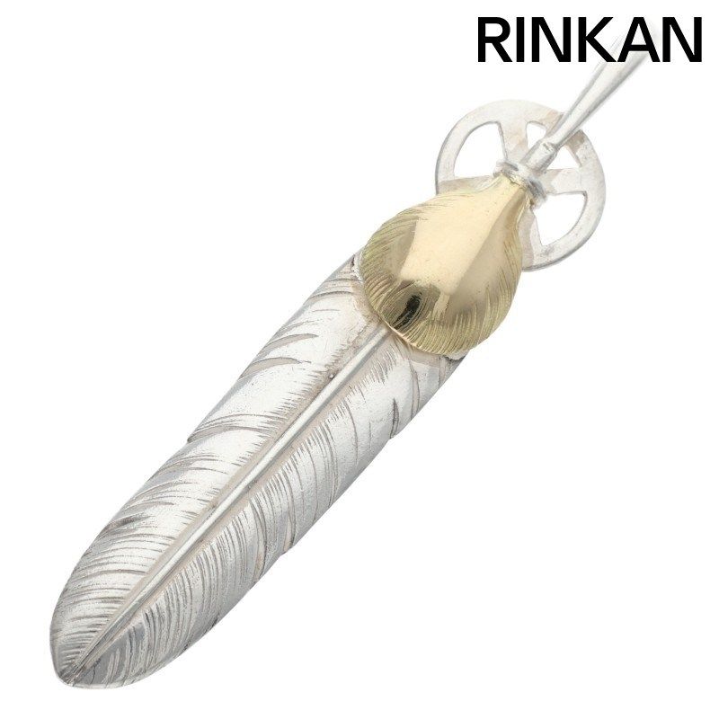 ゴローズ ハートホイールフェザー 大 ネックレストップ メンズ 大