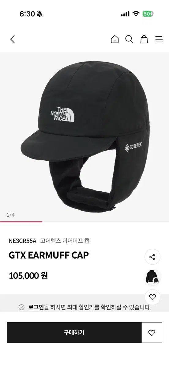 THE NORTH FACE ザノースフェイス GORE-TEX ゴアテックス イヤーマフ キャップ L