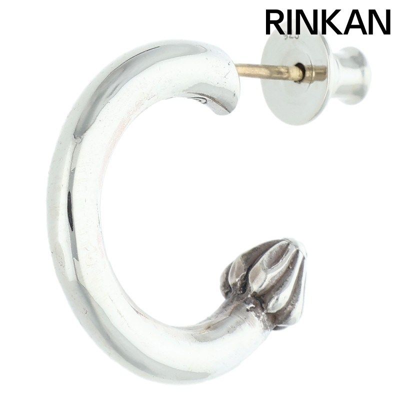 クロムハーツ HOOP PLAIN/プレーンフープ シルバーピアス メンズ