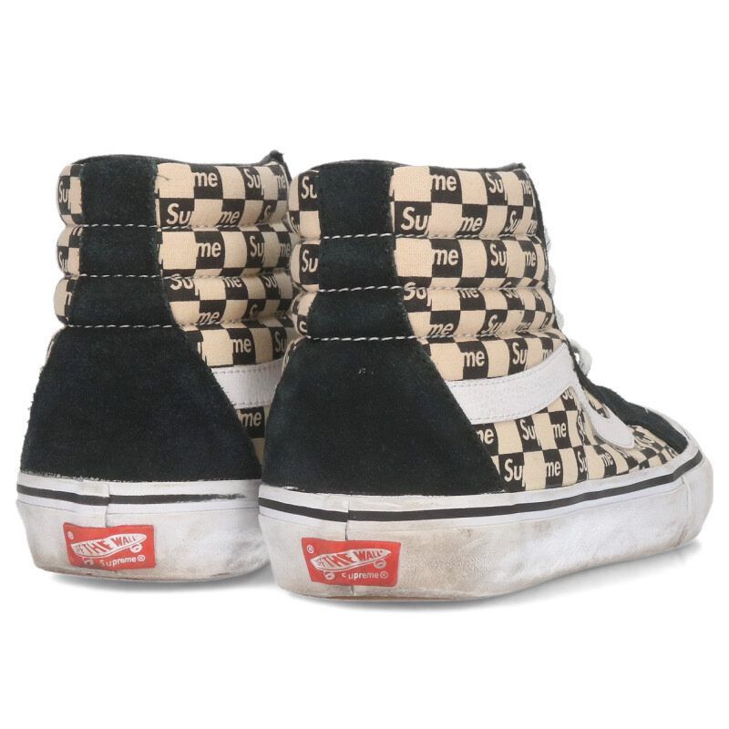 バンズ ×シュプリーム SUPREME 19AW SK8-Hi Checker Logo スケートハイ
