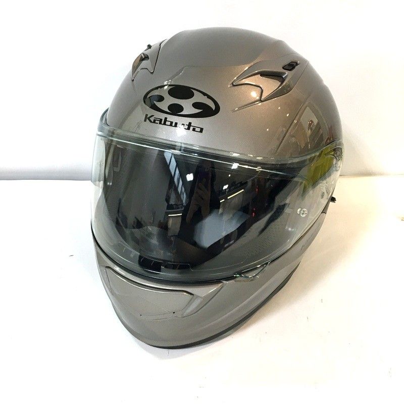OGK KABUTO オージーケーカブト KAMUI 3 フルフェイスヘルメット 除菌消臭済 XLサイズ クールガンメタ オートバイ ツーリング ライディング バイカー バイク用品 TA 3821